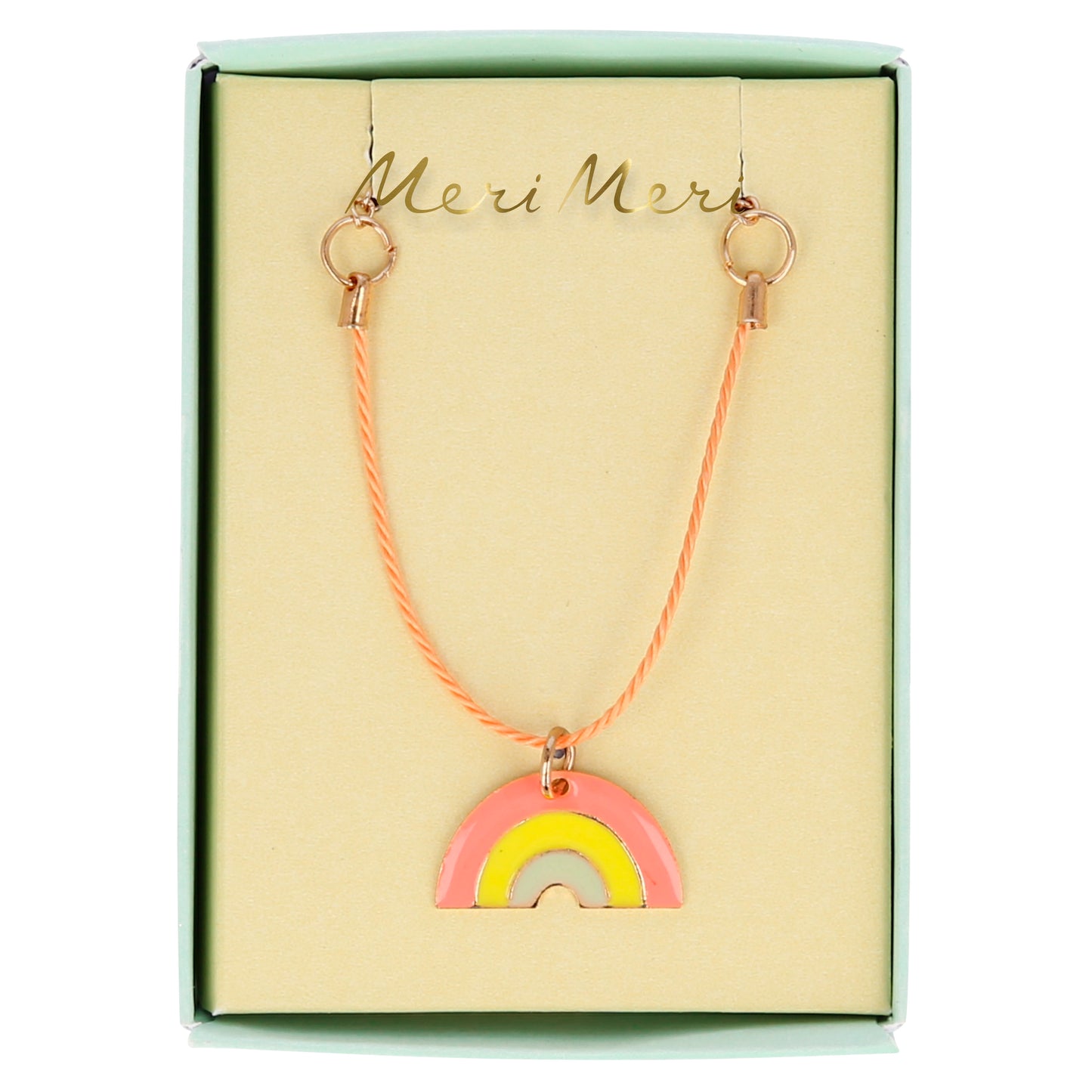 enamel rainbow necklace