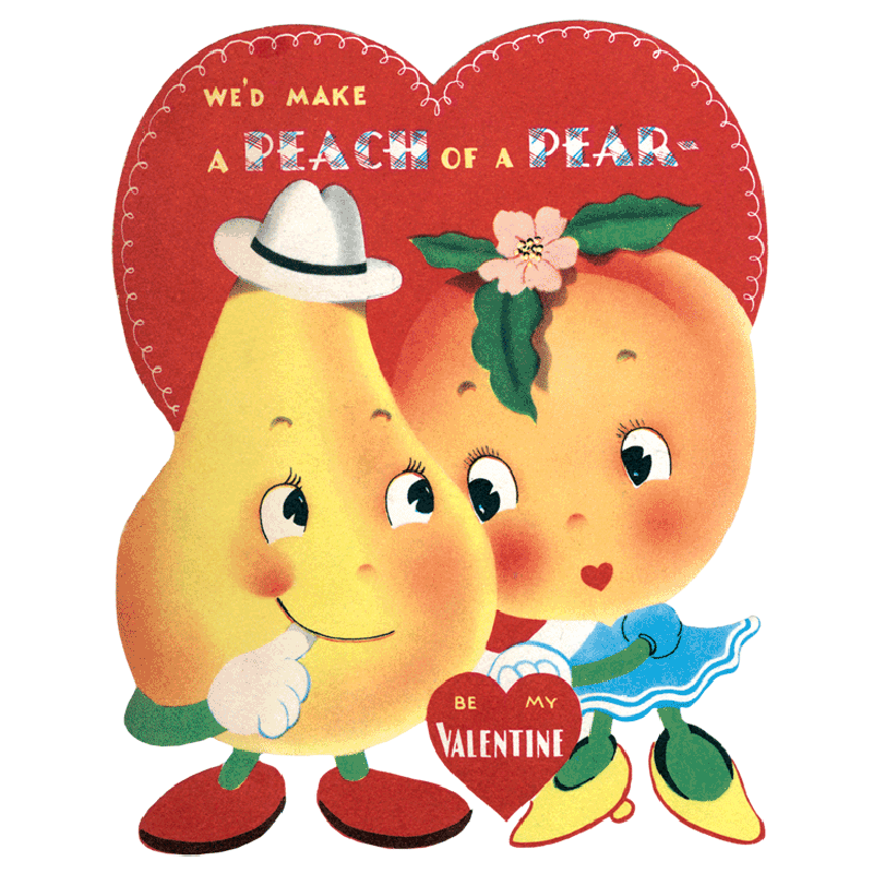 Laughing Elephant - vintage inspired Valentine sticker