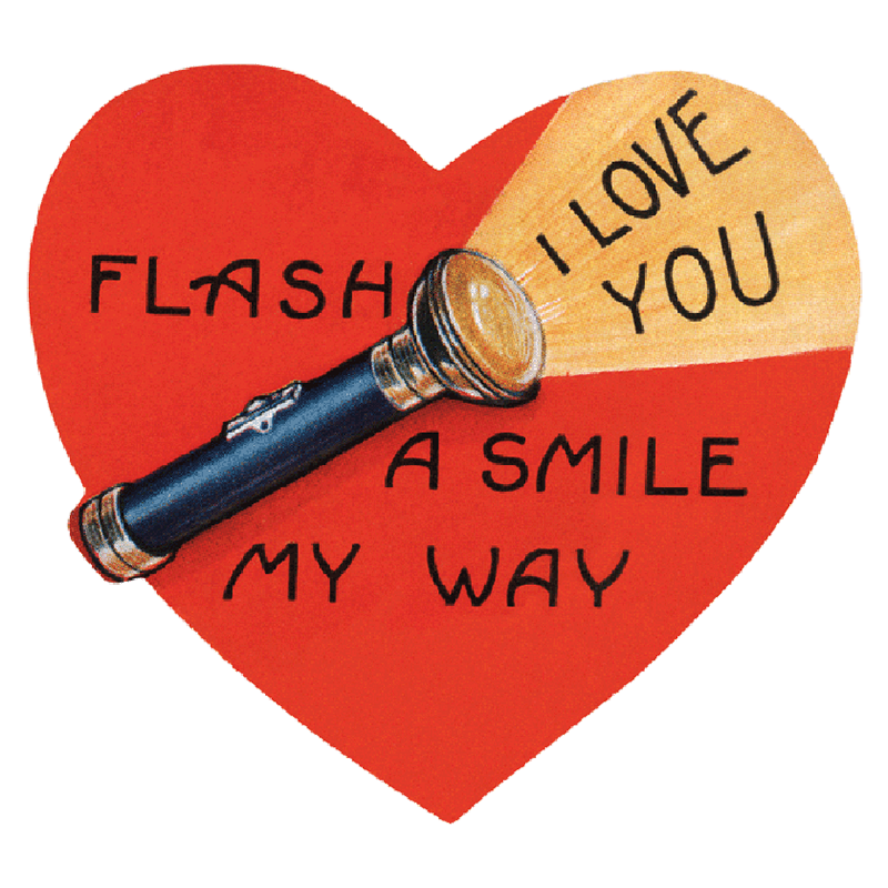 Laughing Elephant - vintage inspired Valentine sticker