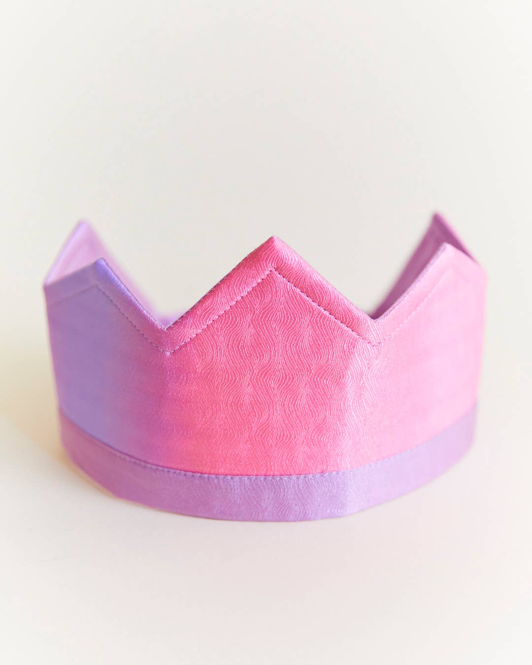 Sarah’s Silks - 100% Silk Pink & Purple Crown for Birthdays and Dress Up