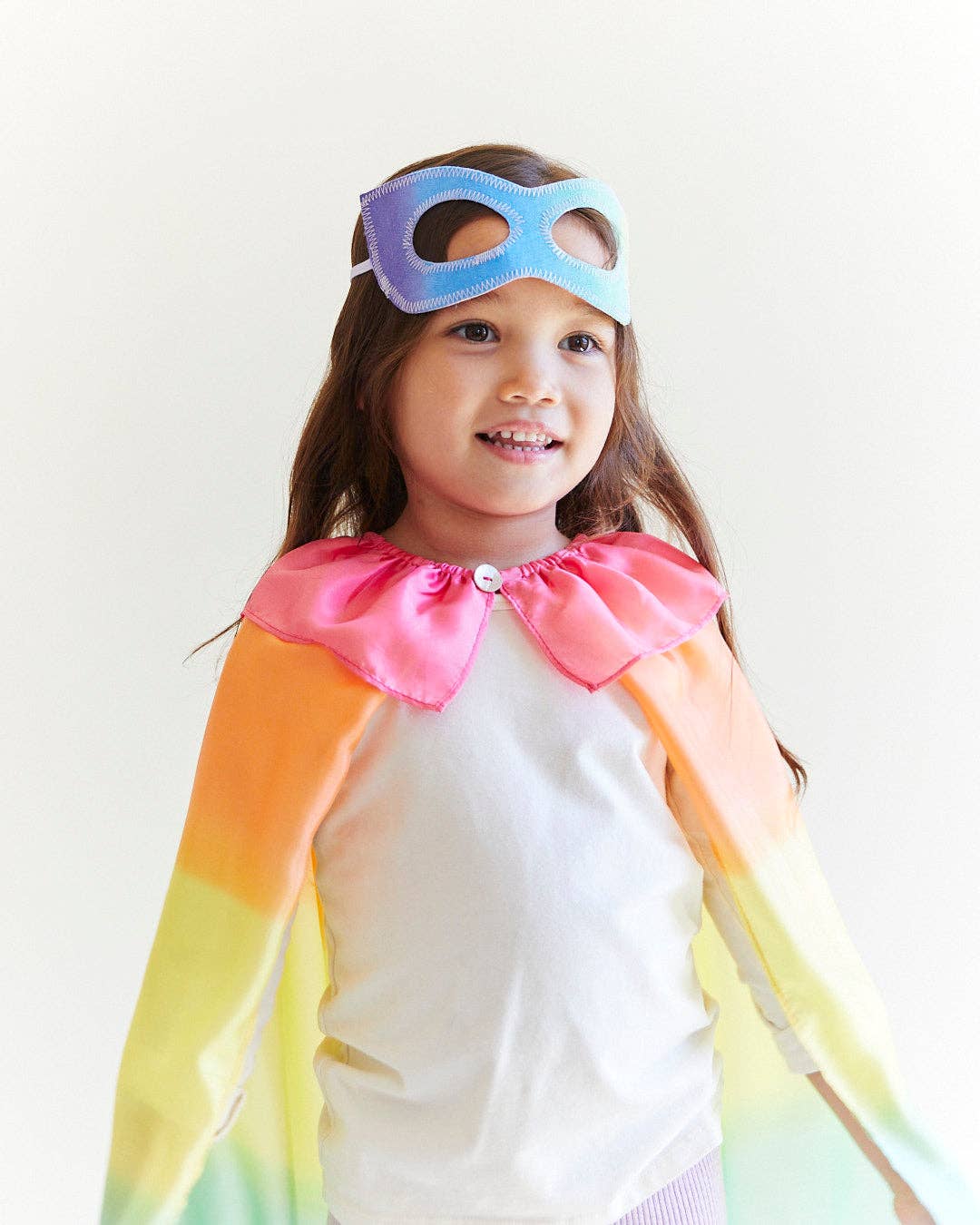 Silk Dress-Up Mask- Rainbow