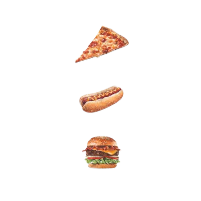 Junk Food Trio Tattoo Pair