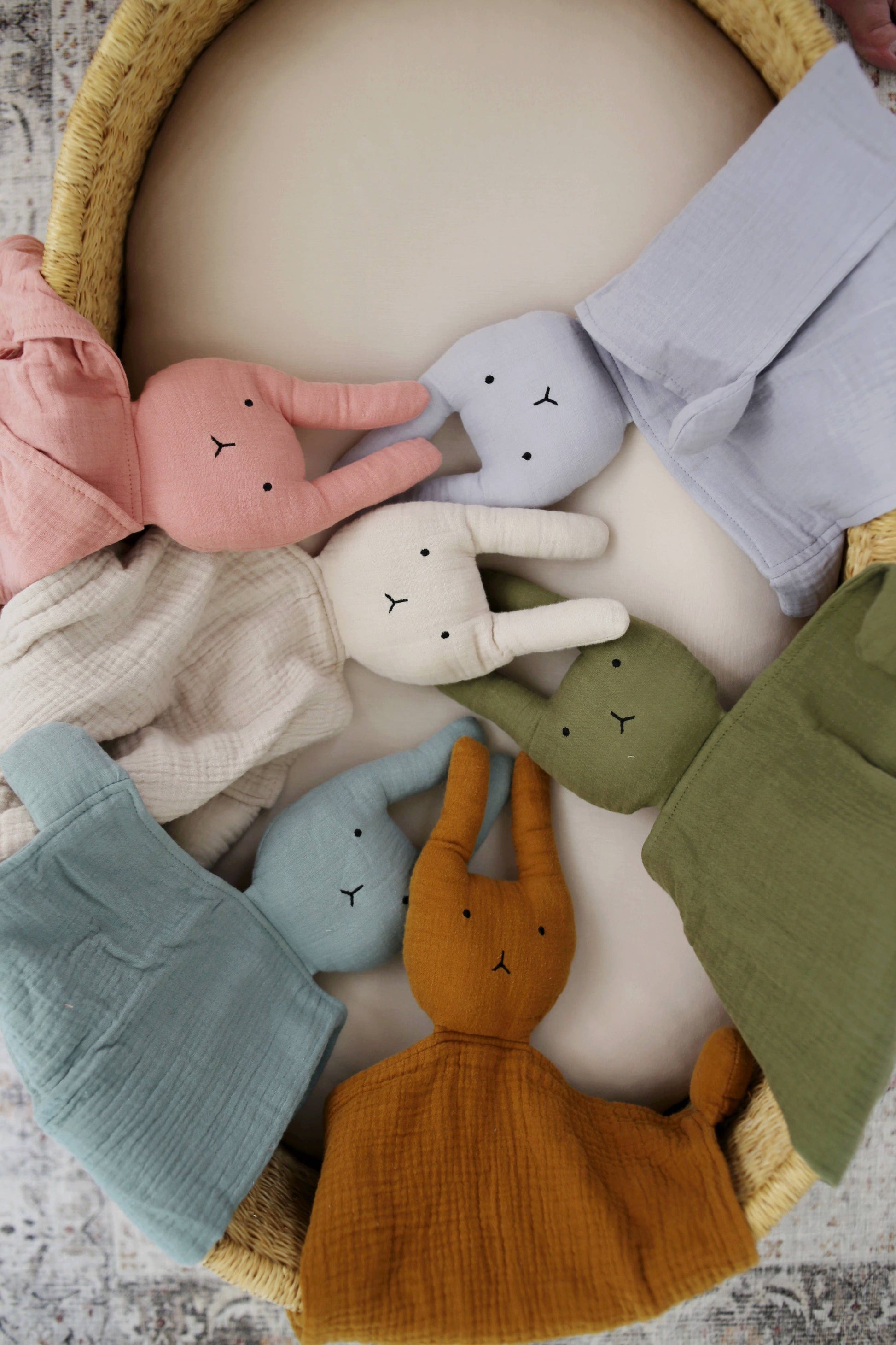 Marlowe & Co Sage Bunny Lovey Blanket
