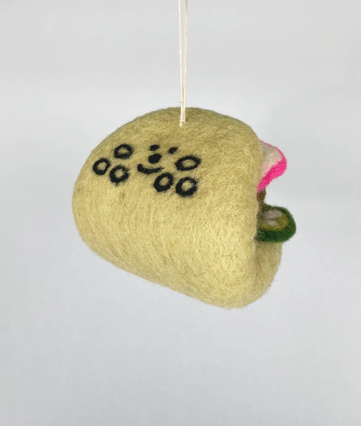 Wrap 'Bao Bun' Hanging Felt Ornament