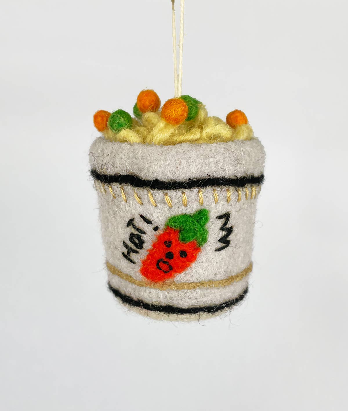 Wrap 'Cup Noodle' Hanging Felt Ornament