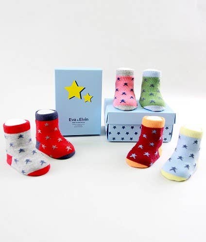 Vaenait Baby - Baby Socks Set (6 Pairs) - Twinkle