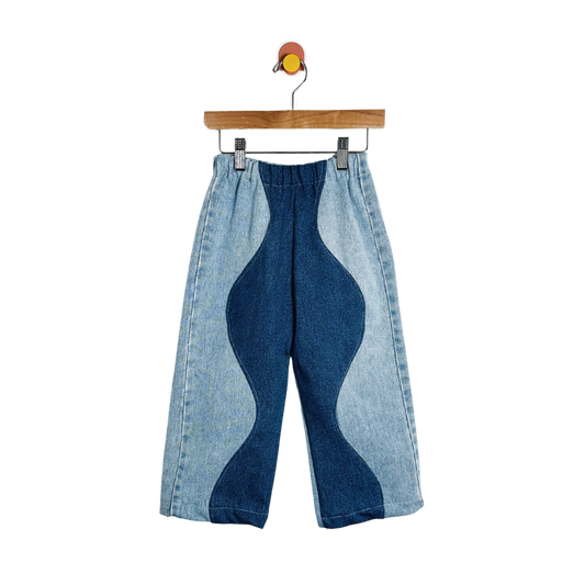 Little Lawless Upcycled Wave Jeans / 4Y