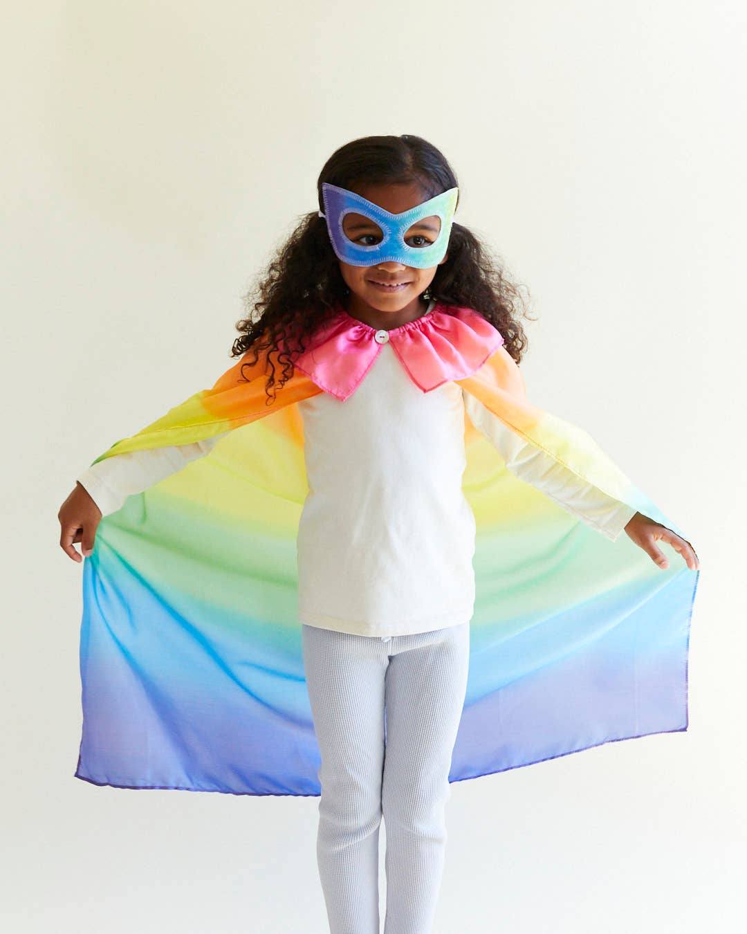 Silk Dress-Up Mask- Rainbow