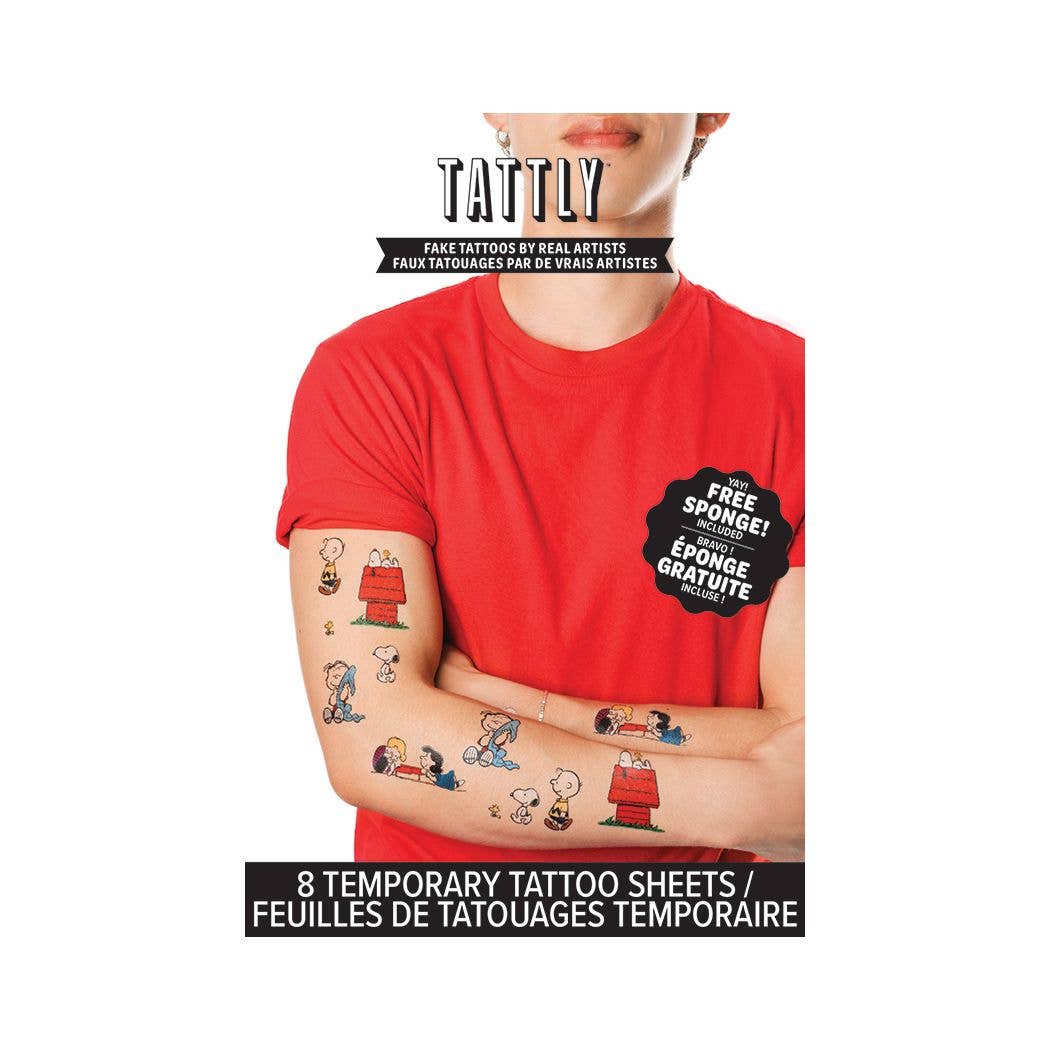 Tattly Classic Peanuts Tattoo Set