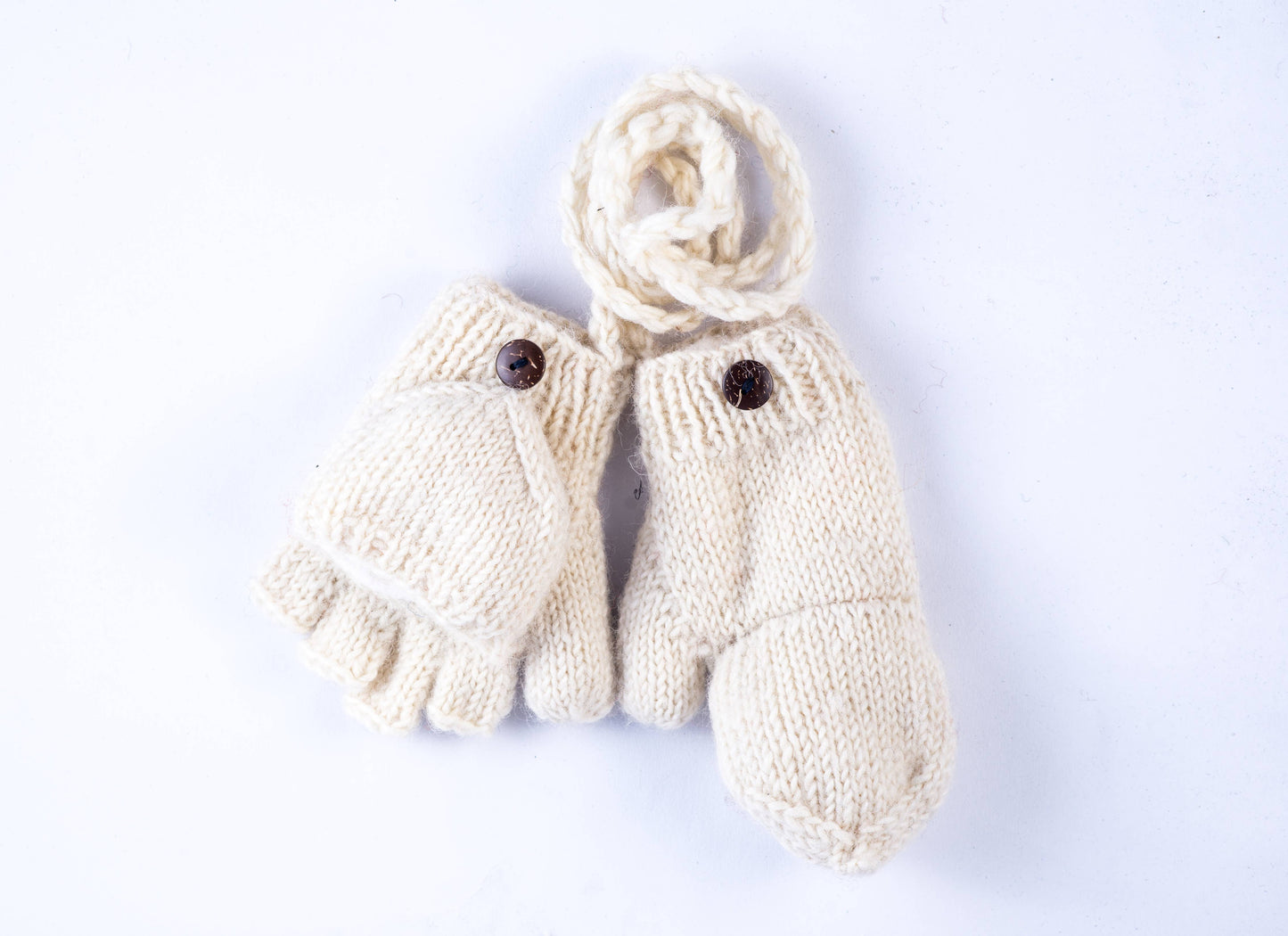 Knit Convertible Kids Gloves