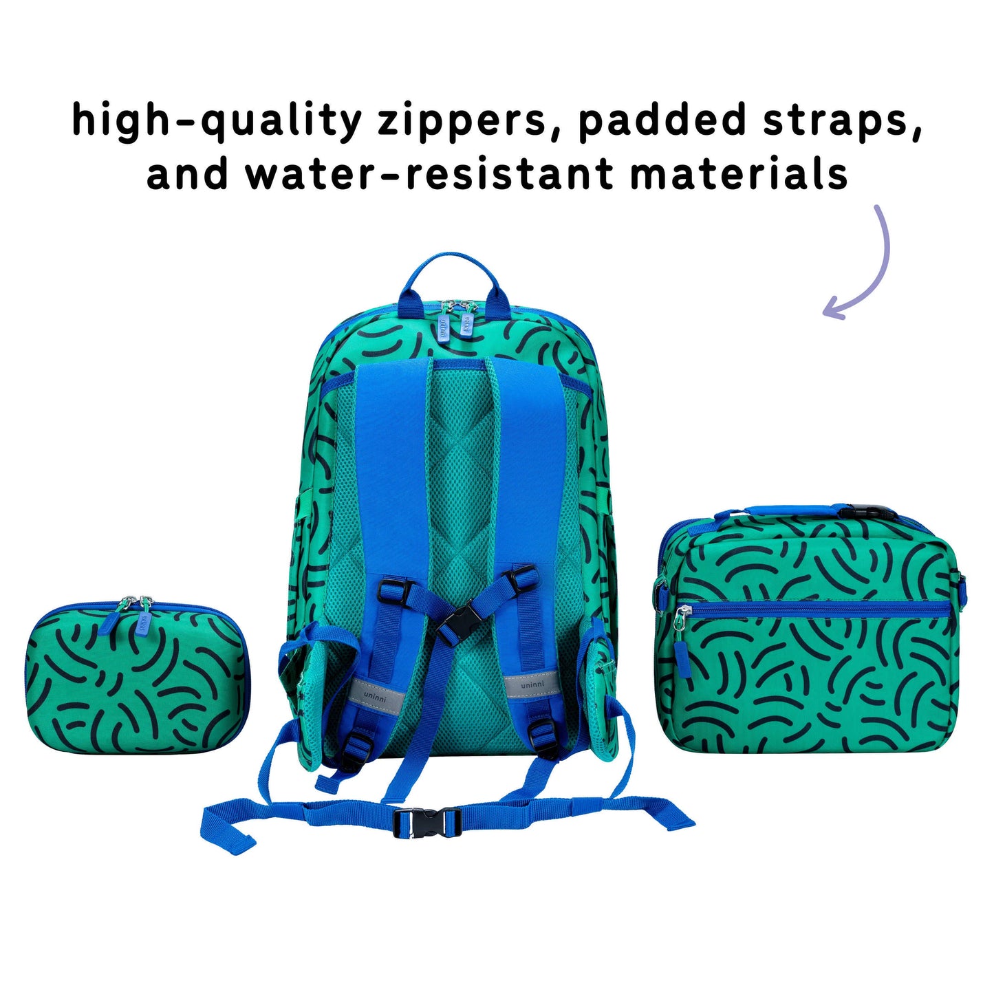 Uninni Brush Strokes Backpack Set