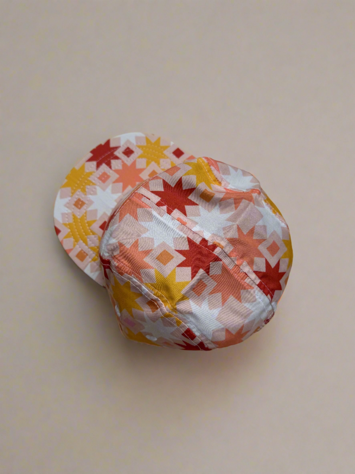 Kids Twill & Pine Five Panel Hat- Sunset Quilt