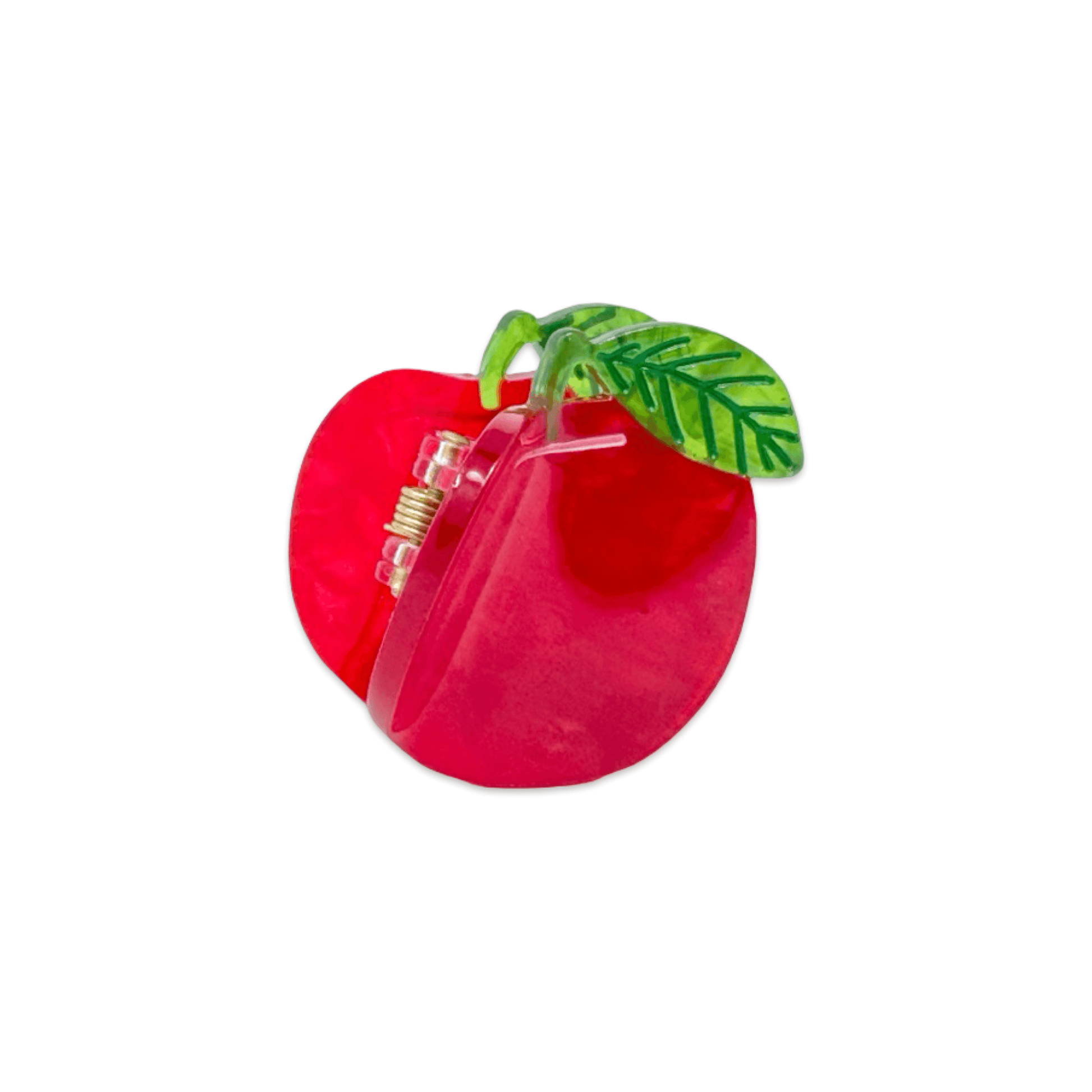 Jenny Lemons Mini Red Apple Hair Claw Clip