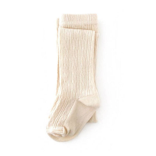 Beige tights on a white background