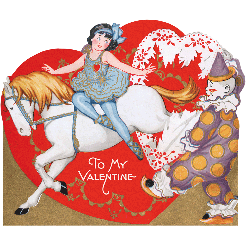 Laughing Elephant - Retro Valentines - Valentines Packet