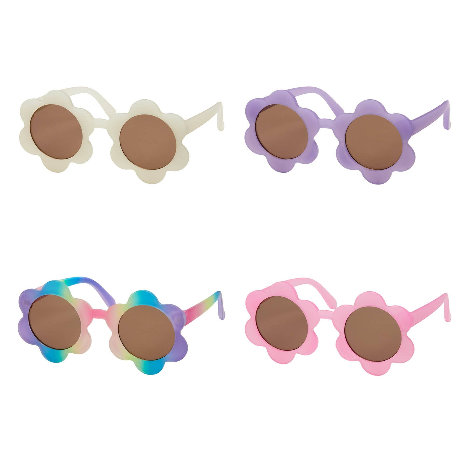 Blue Gem Sunglasses Spring Flower Frame Sunglasses