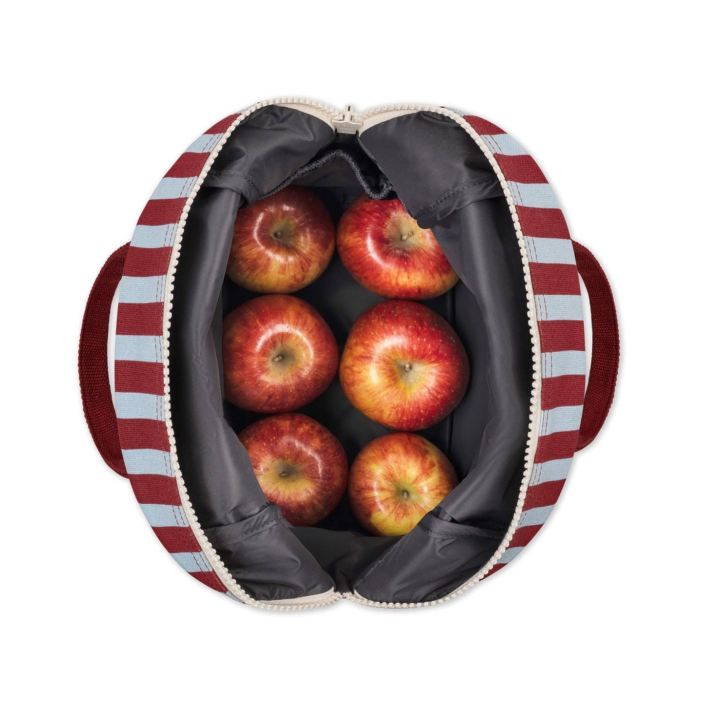 Fluf Zipper Lunch - Awning Stripe Chili Pepper