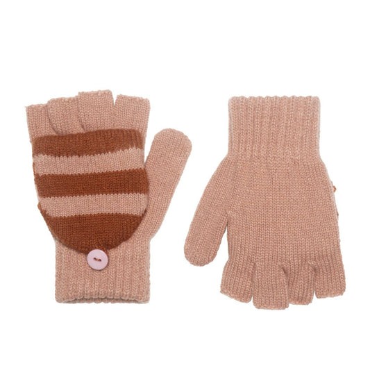 Striped Knitted Gloves