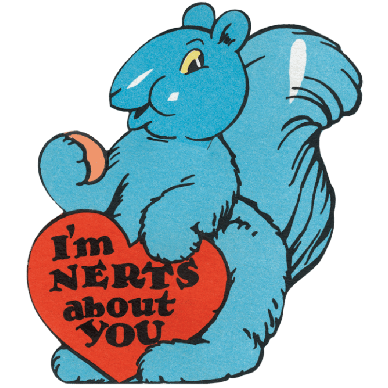 Laughing Elephant - vintage inspired Valentine sticker