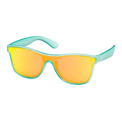 Kids Pop Color Mirror Frames Sunglasses