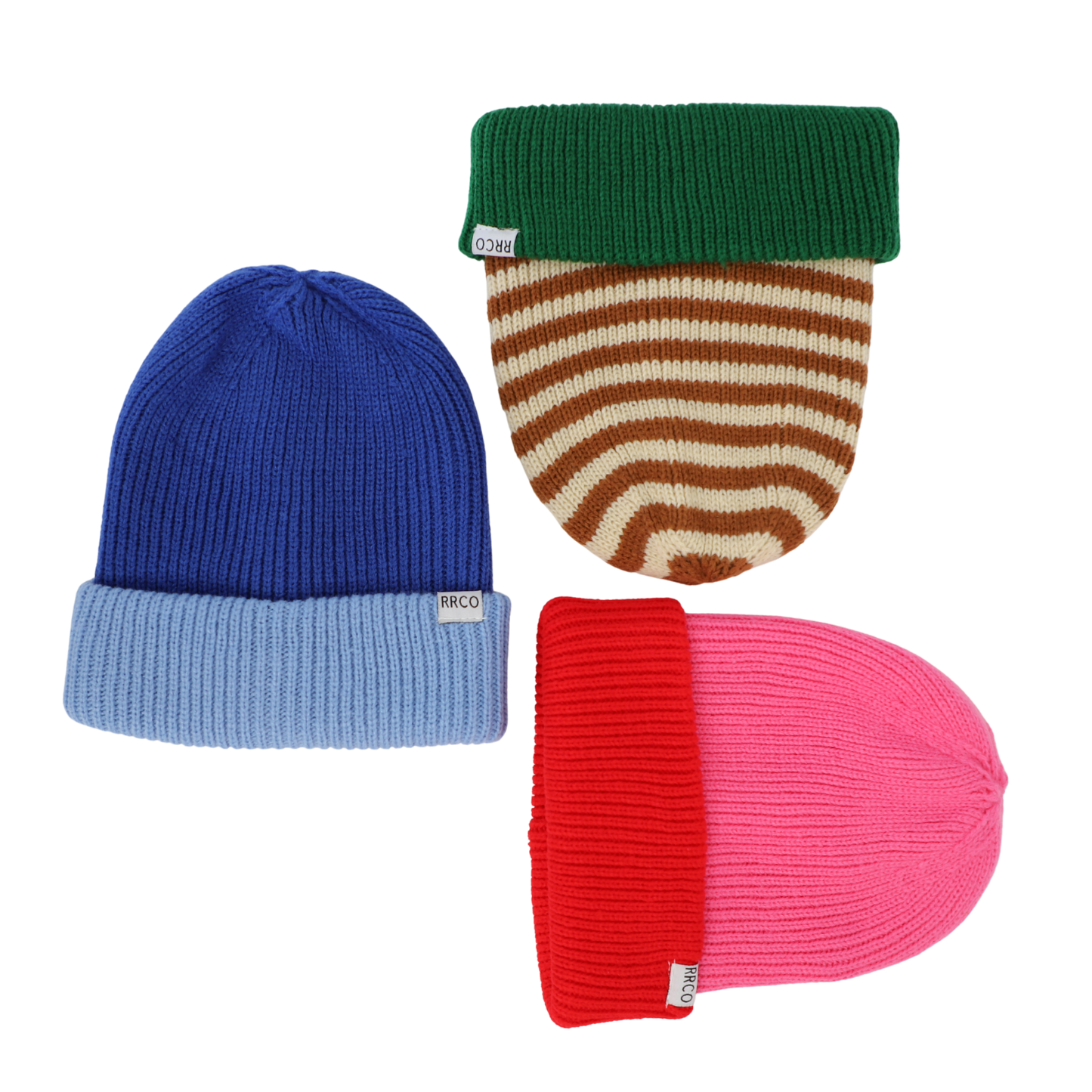 Rad River Co. Thick Knit Beanie- Red/Pink

