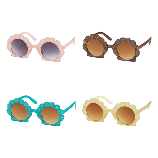 Blue Gem Sunglasses Inc Glitter Seashell Sunglasses