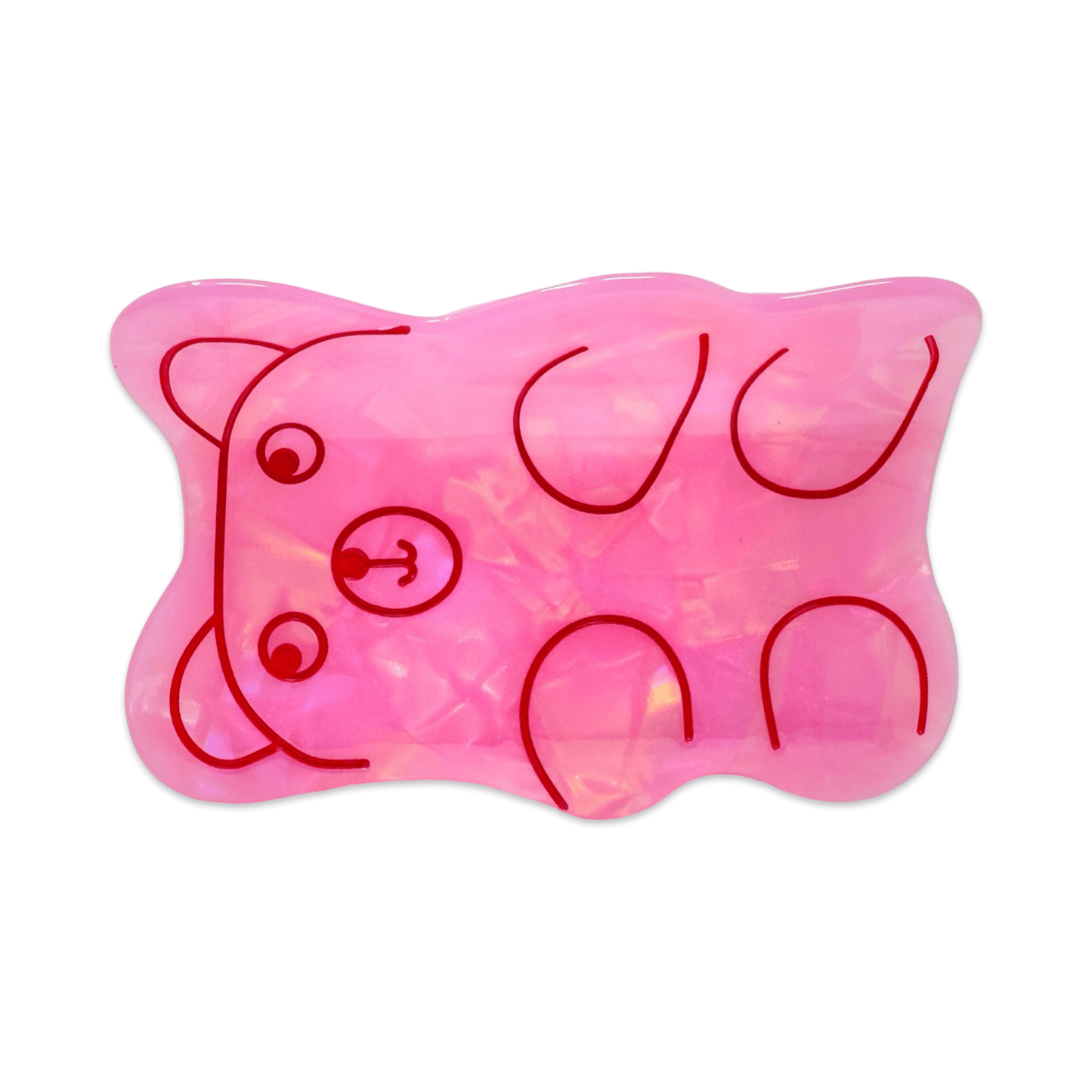 Jenny Lemons - pink bear hair clip