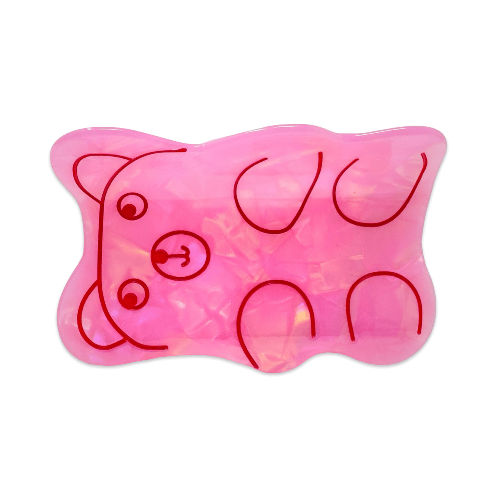 Jenny Lemons - pink bear hair clip