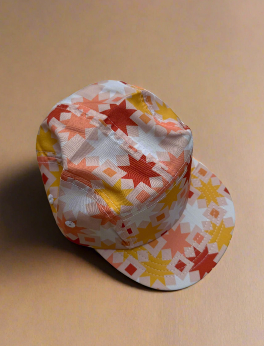 Kids Twill & Pine Five Panel Hat- Sunset Quilt