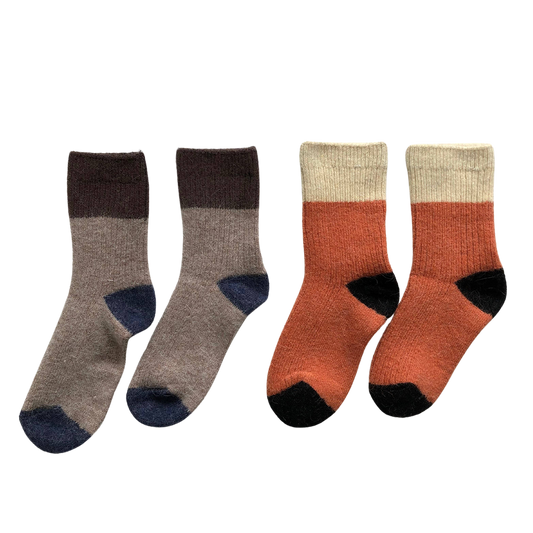 Angora Wool Socks-2pk