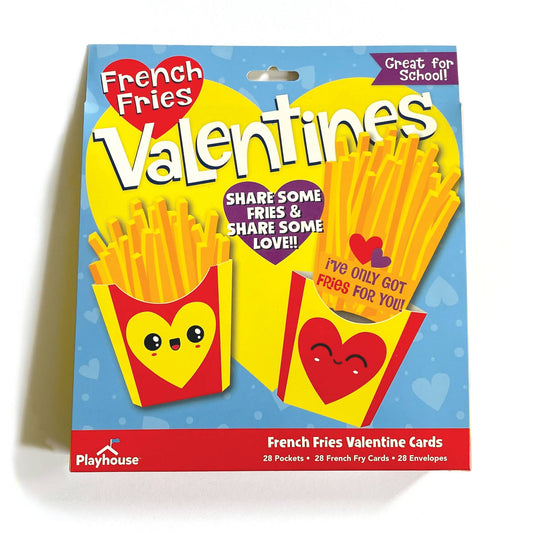 Paper House Productions - French Fries Valentines Card Exchange Pack