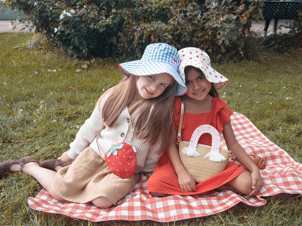 Rockahula Kids - Cherry Gingham Reversible Sun Hat