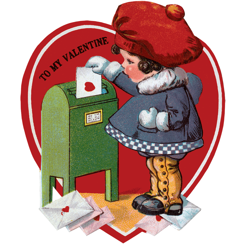 Laughing Elephant - Retro Valentines - Valentines Packet