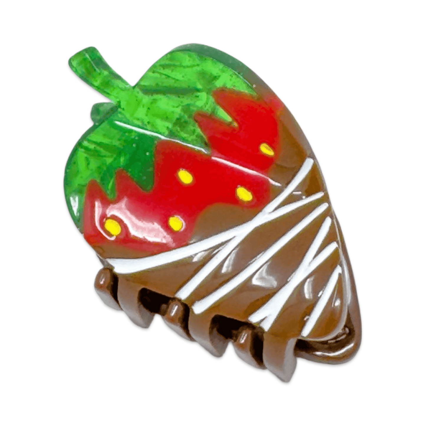 Jenny Lemons - Midi Chocolate Covered Strawberry Hair Claw Clip Jenny Lemons - Midi Chocolate Covered Strawberry Hair Claw Clip
