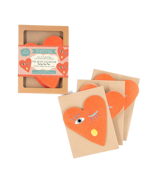 Heart Blink Cards - box of 6
