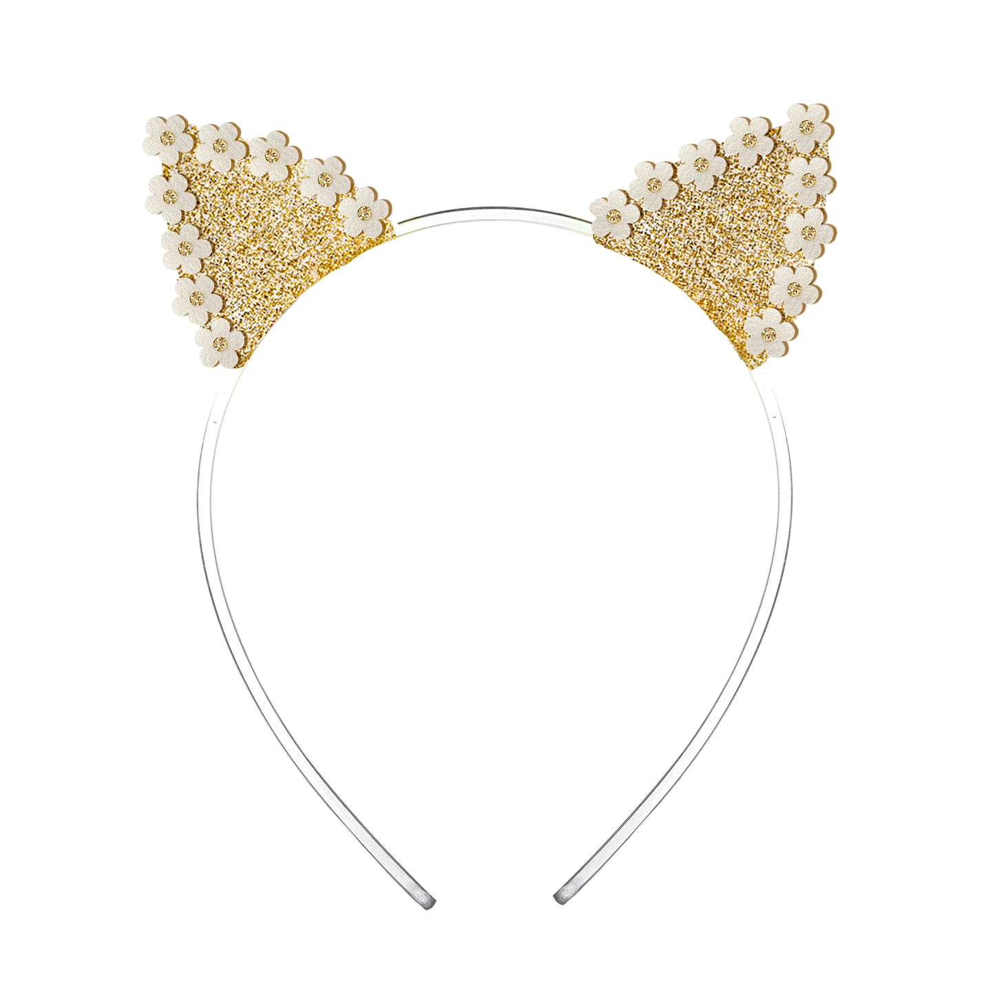 Daisy Ears Headband - gold