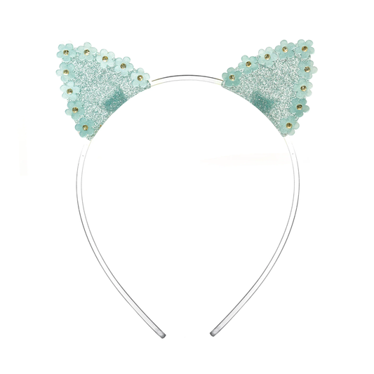 Daisy Ears Headband - blue