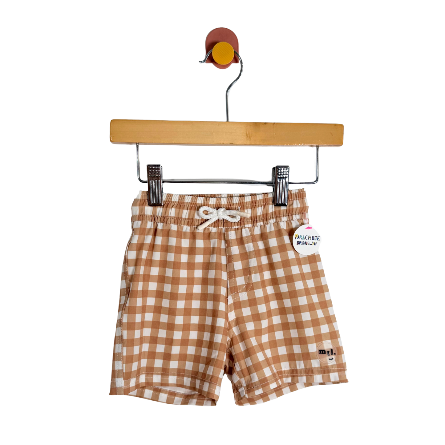 Miles the Label Gingham Swim Shorts / 12-18M