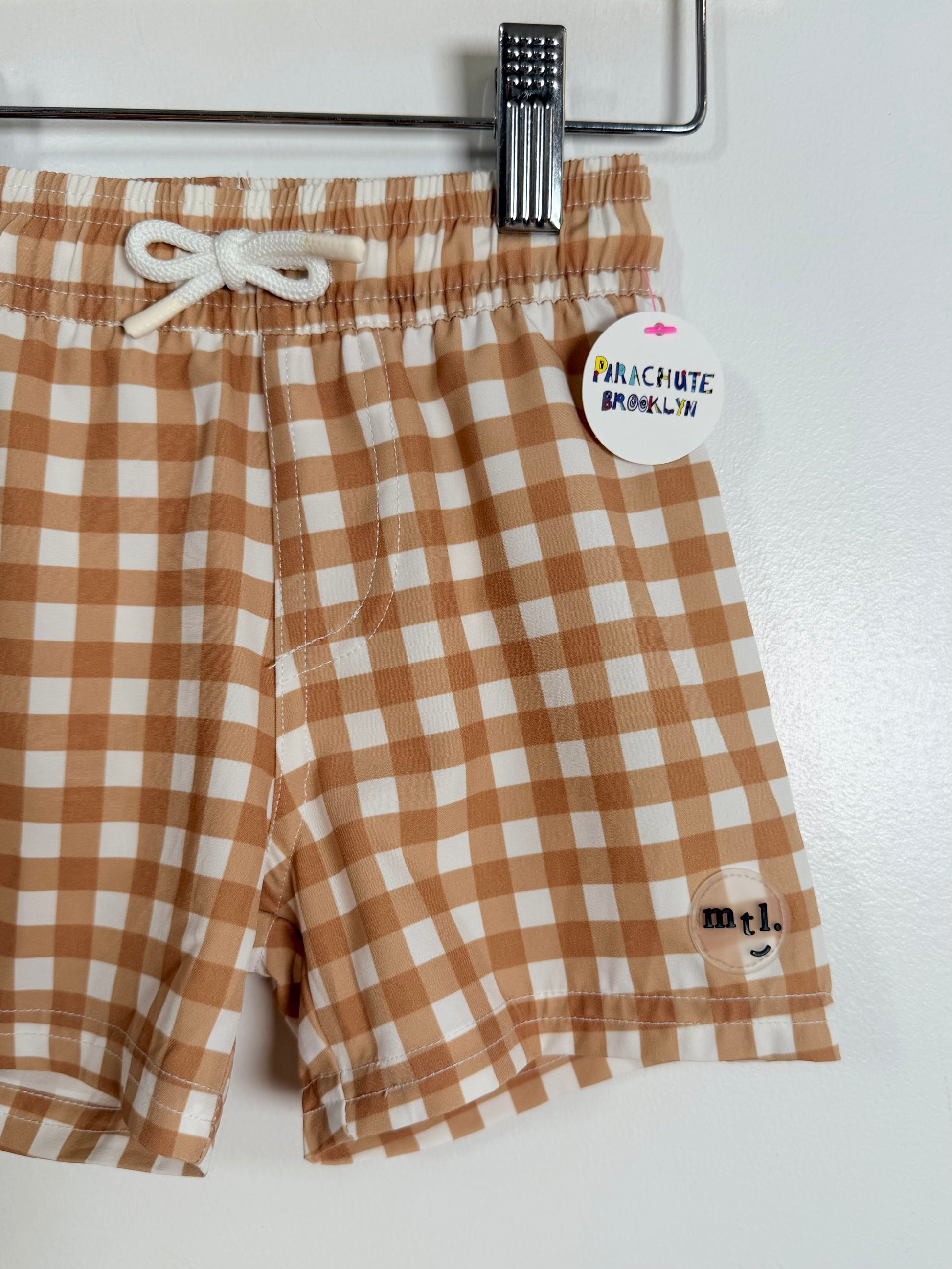 Miles the Label Gingham Swim Shorts / 12-18M