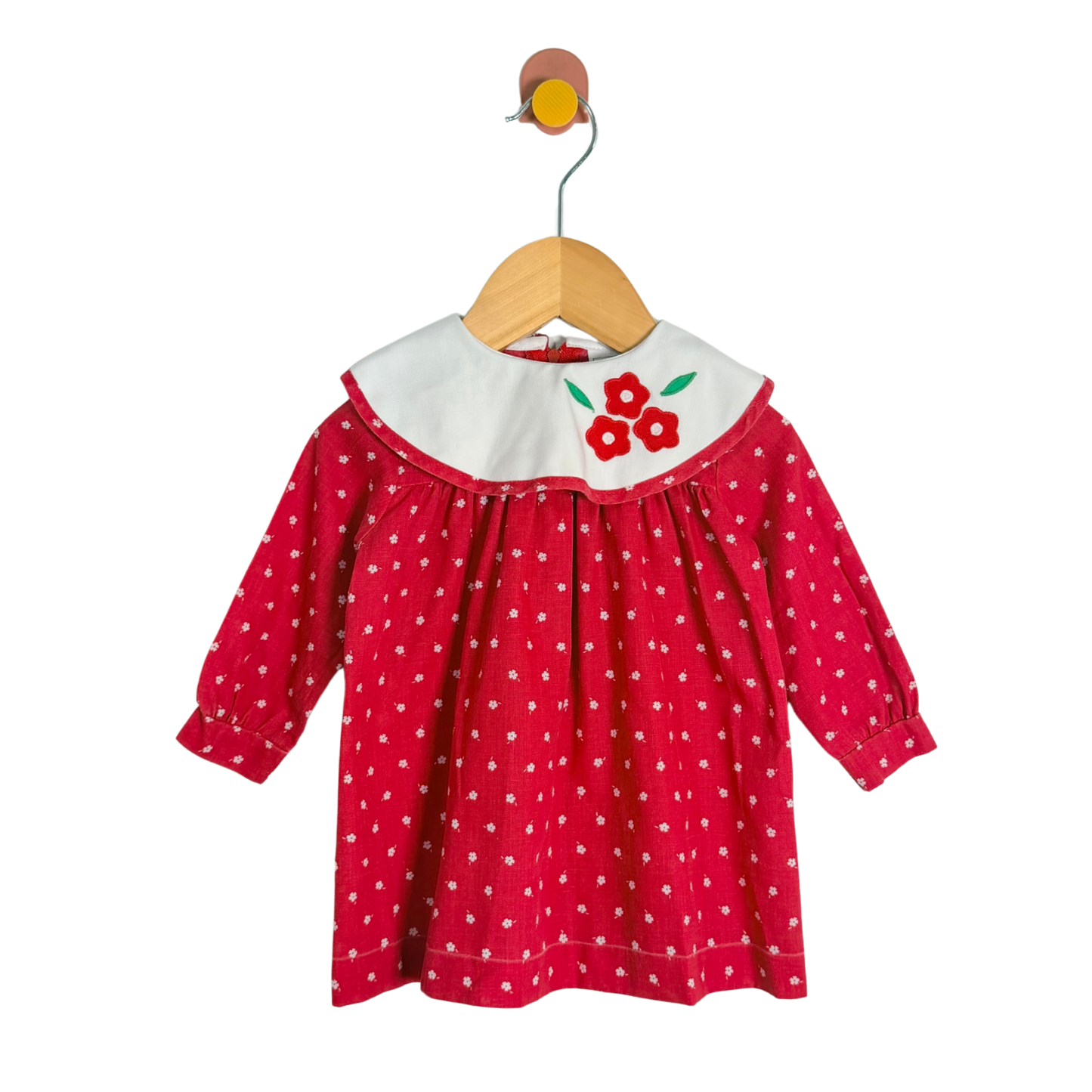 Vintage Bib Collar Dress / 6M