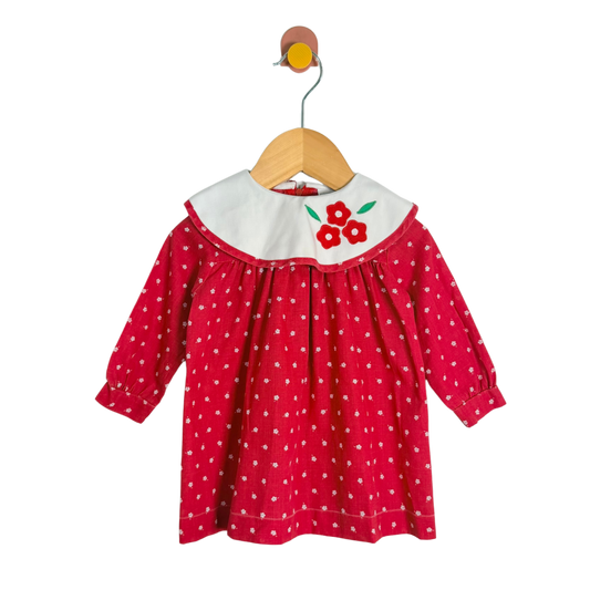 Vintage Bib Collar Dress / 6M
