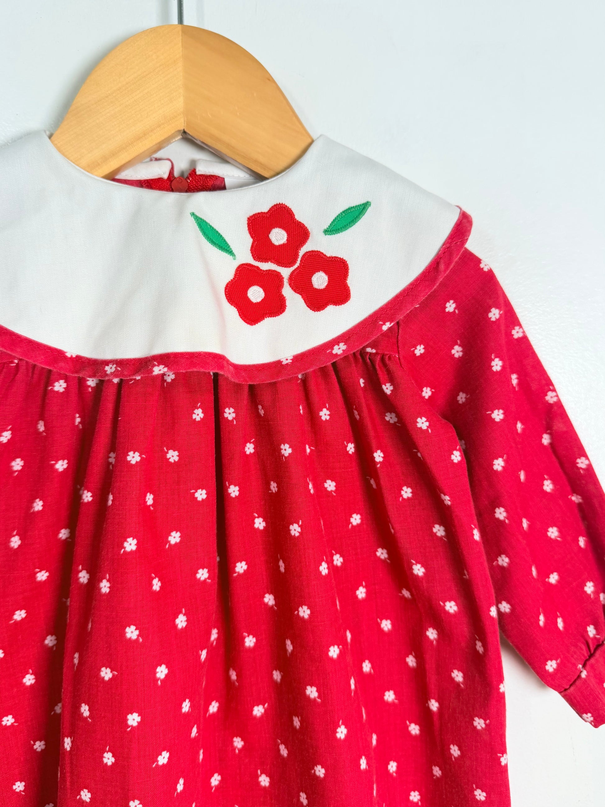 Vintage Bib Collar Dress / 6M