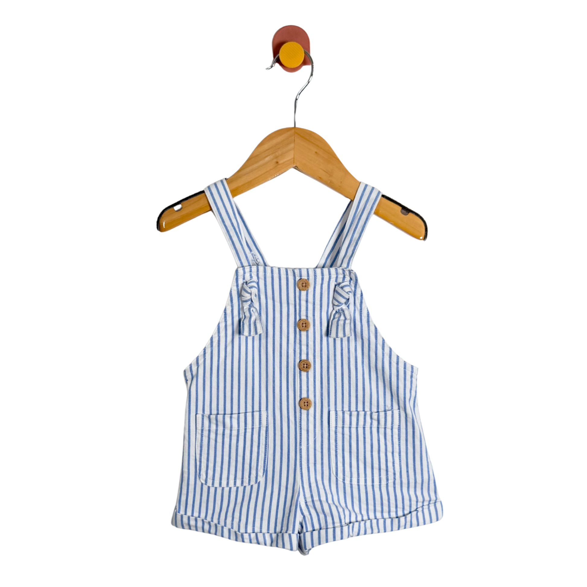 Jojo Maman Bebe Stripe Romper / 6-12M