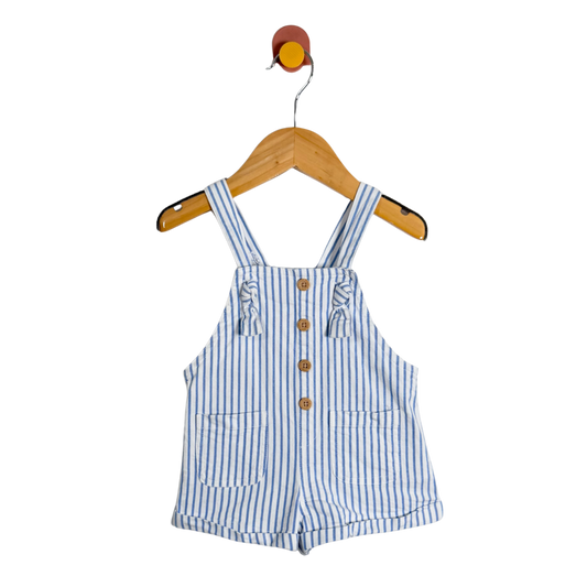 Jojo Maman Bebe Stripe Romper / 6-12M