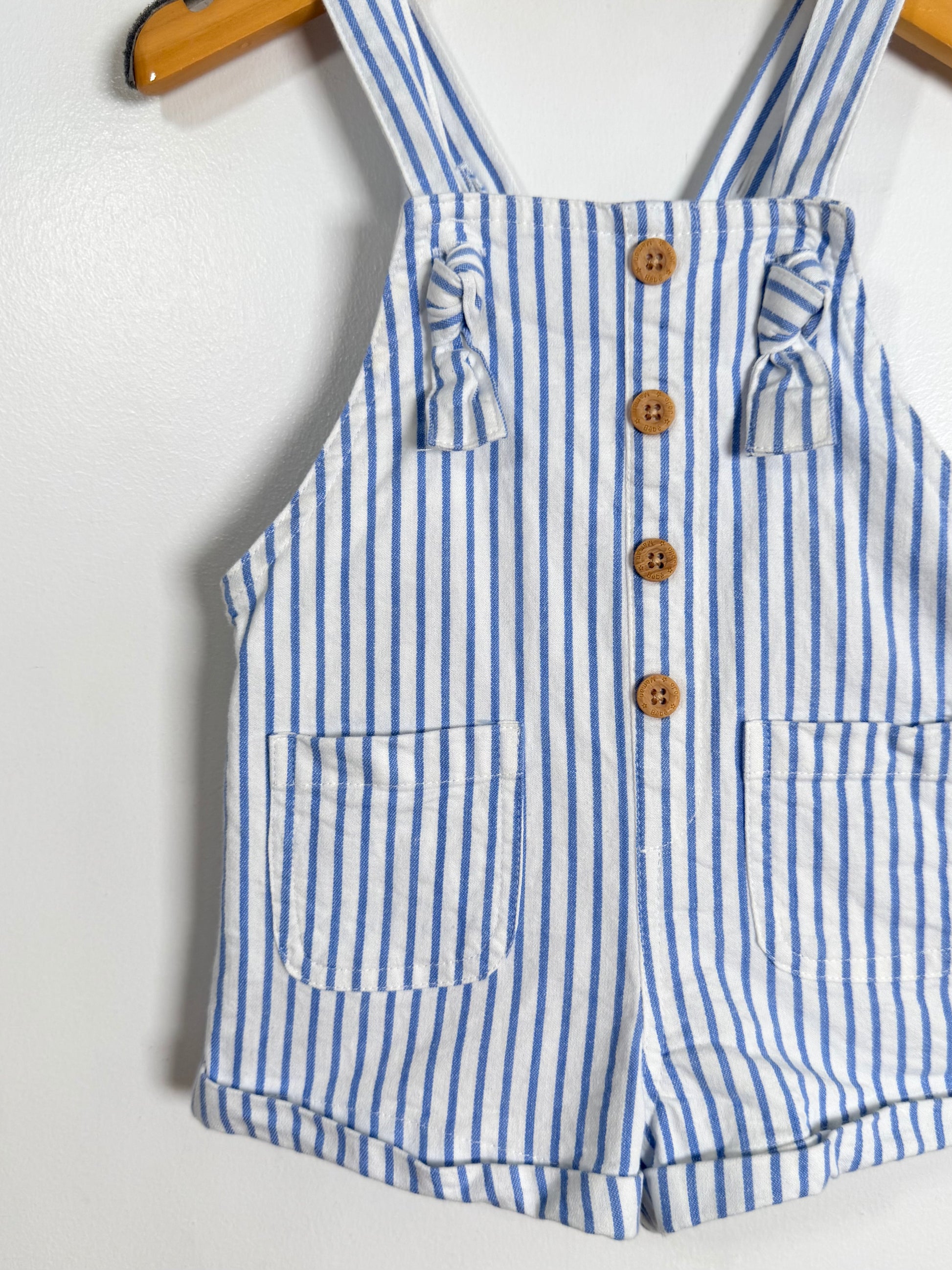Jojo Maman Bebe Stripe Romper / 6-12M