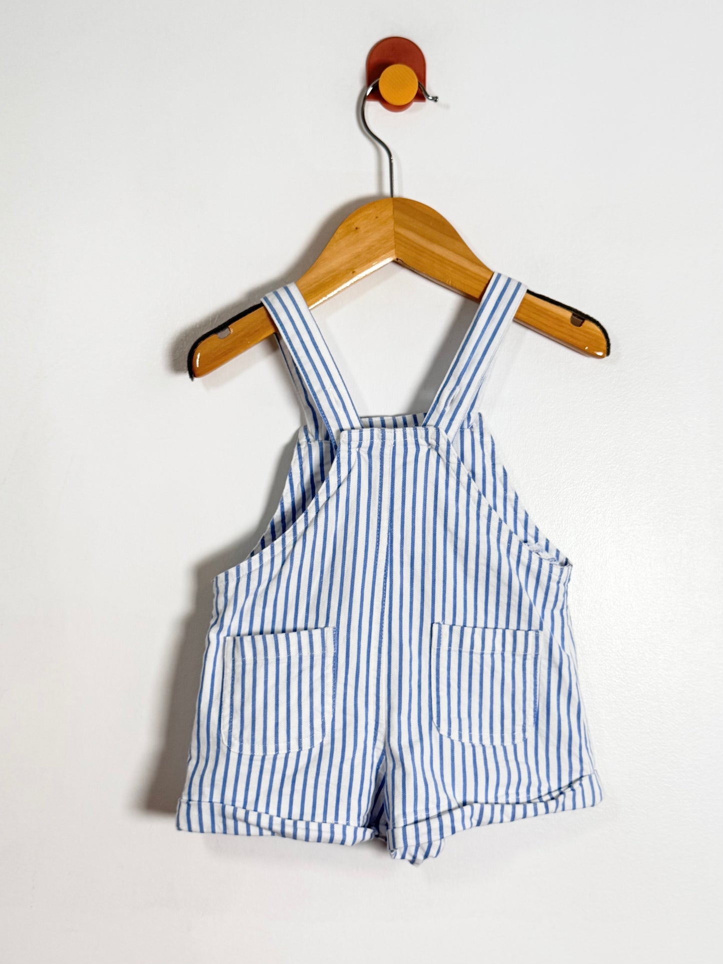 Jojo Maman Bebe Stripe Romper / 6-12M