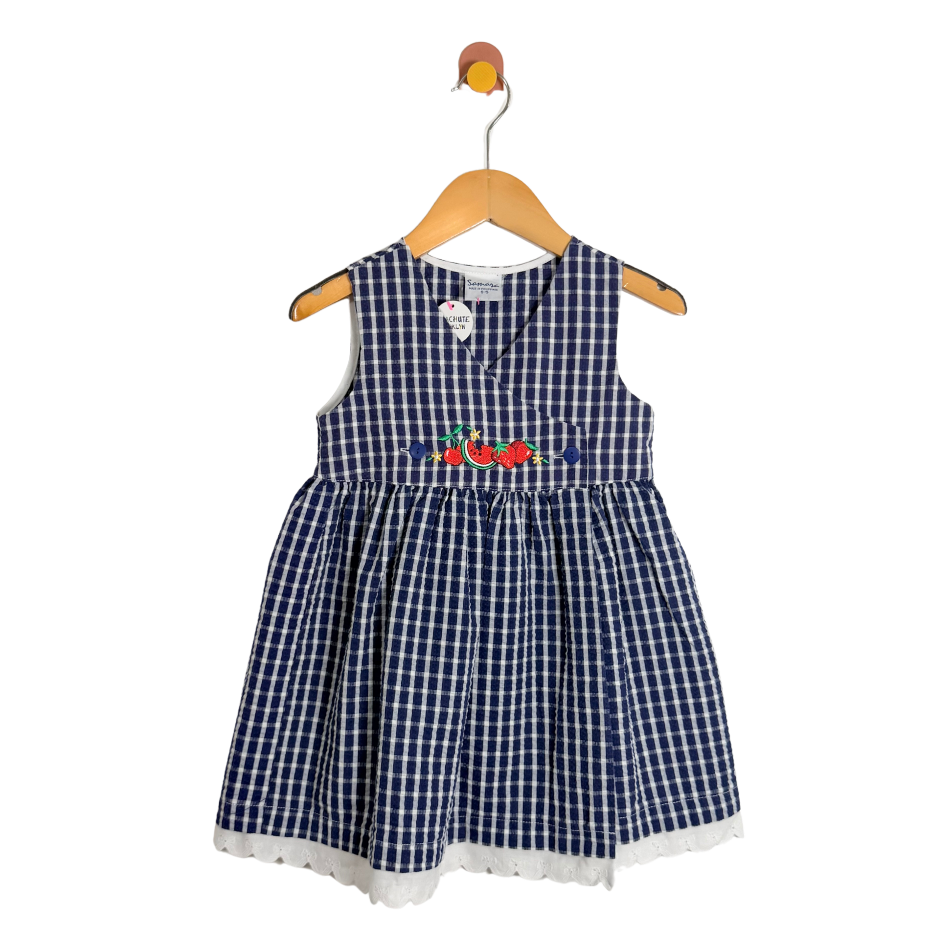 Samara Seersucker Fruit Dress / 5Y
