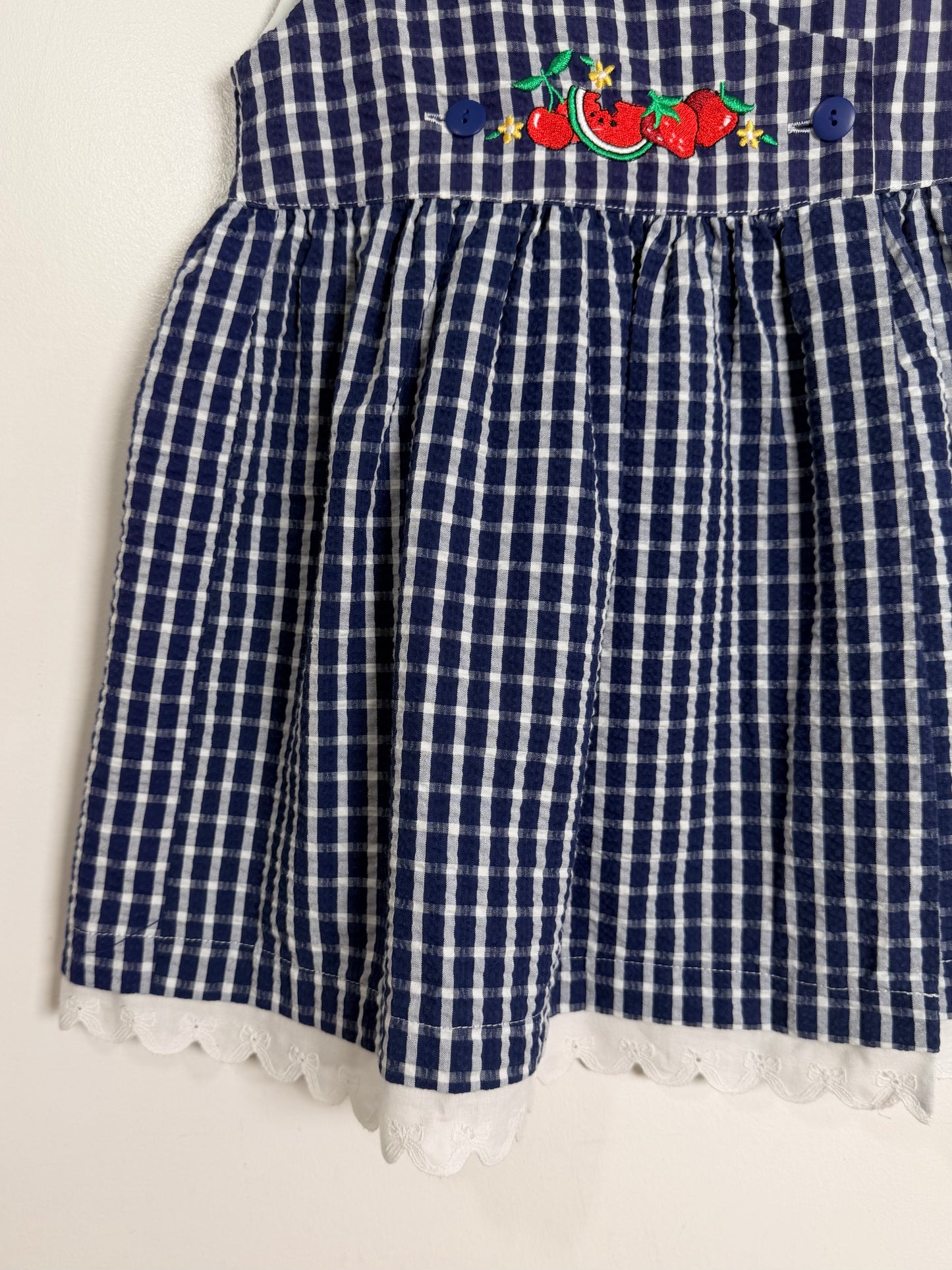 Samara Seersucker Fruit Dress / 5Y