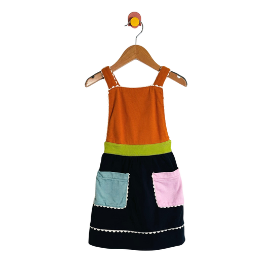 Misha & Puff Ric-rak Color Block Dress / 4Y
