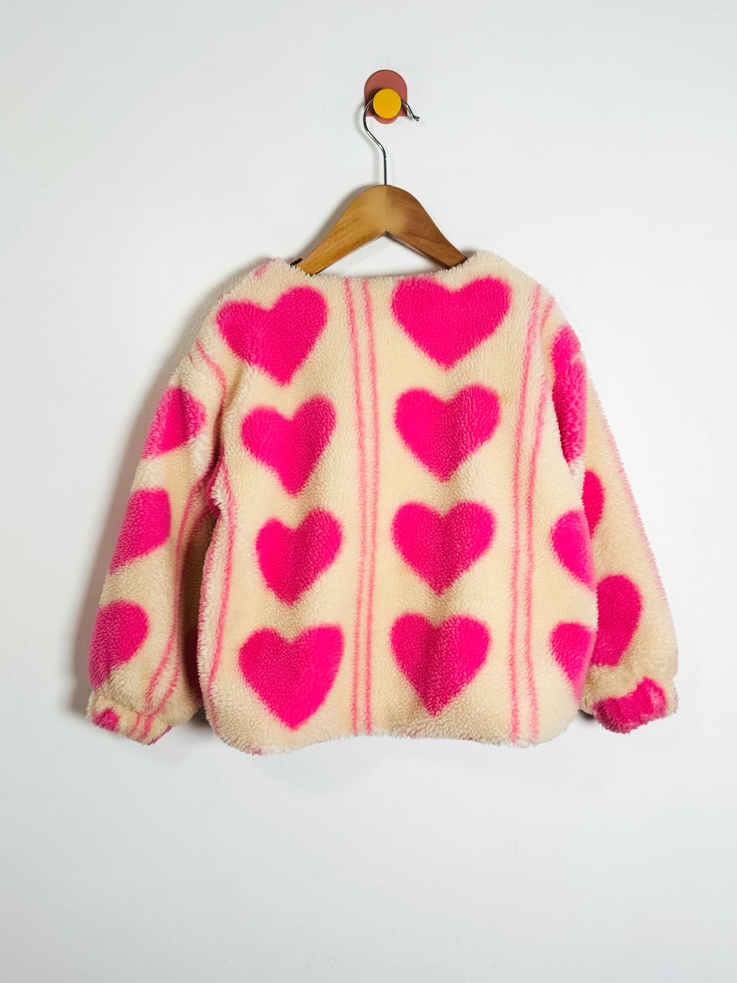 Lola and the Boys Heart Fleece Jacket / 4Y